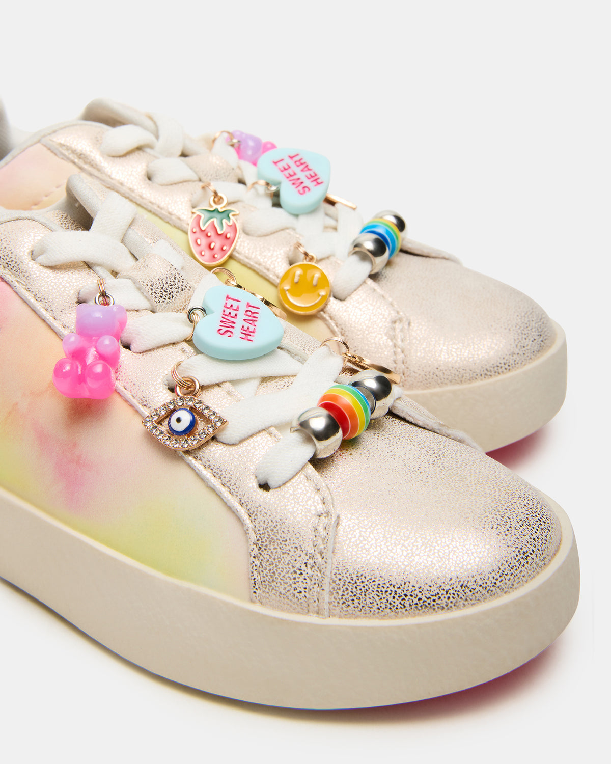 Toddlers' POET Pastel Multi Girls' Low-Top Lace-Up Sneaker | Steve Madden