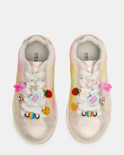 Toddlers' POET Pastel Multi Girls' Low-Top Lace-Up Sneaker | Steve Madden