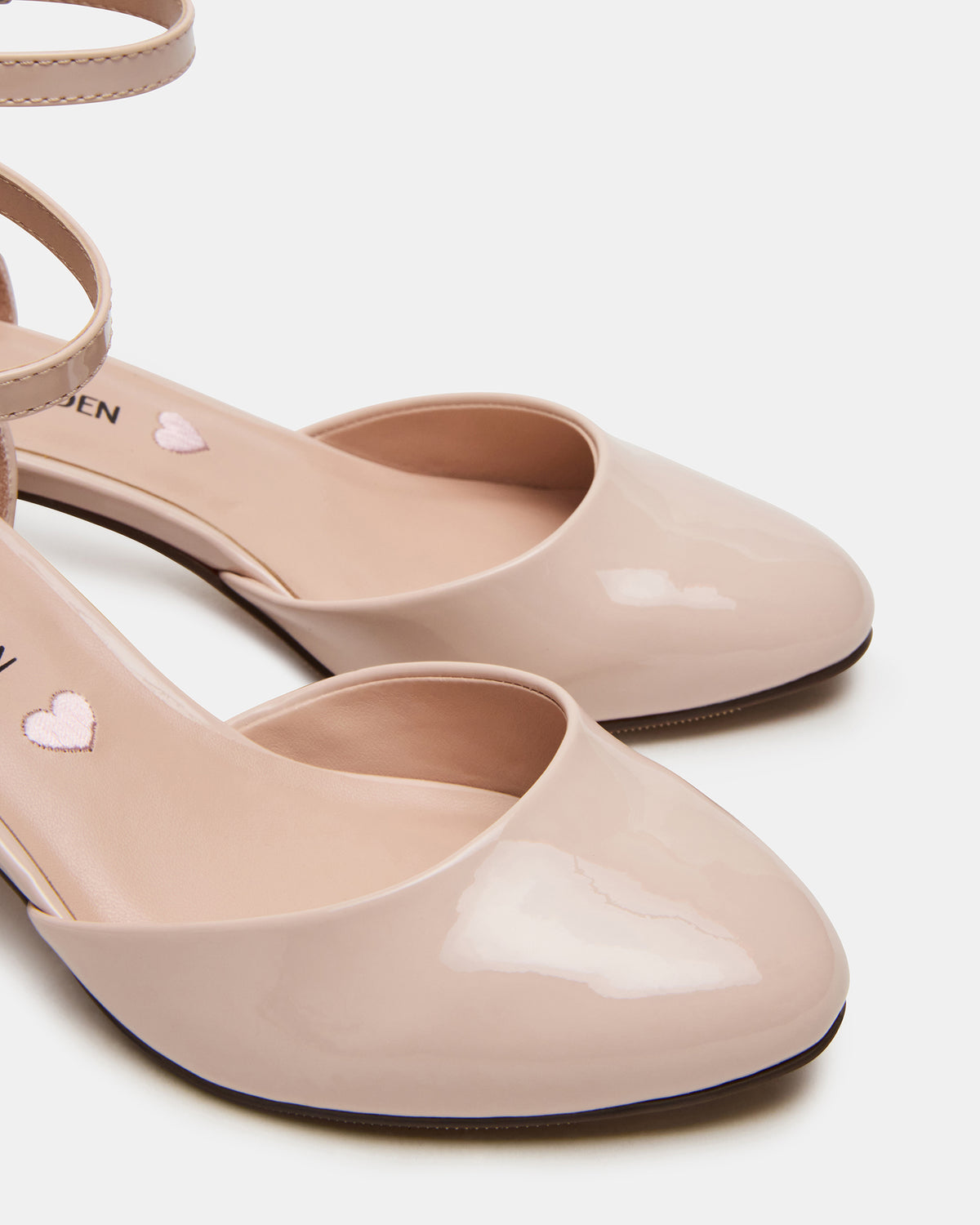 Kids' PRETTYY Blush Patent Girls' Block Heel | Steve Madden