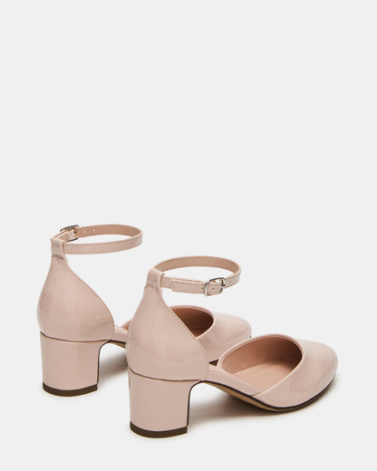 Kids' PRETTYY Blush Patent Girls' Block Heel | Steve Madden