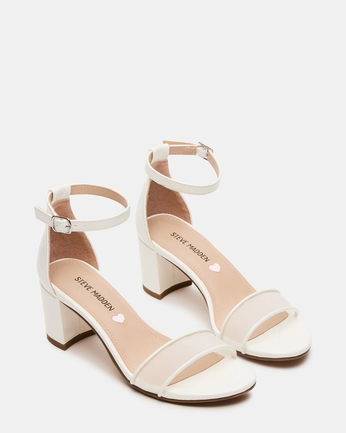 Kids' CARRSON Mesh White Girls' Dress Heel | Steve Madden