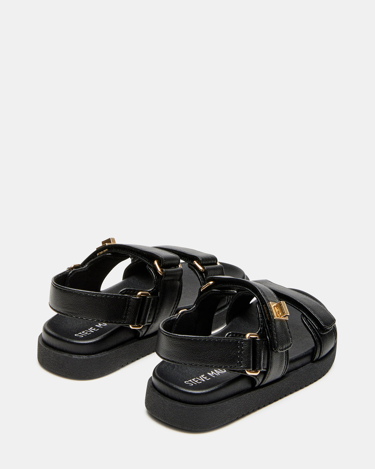 Toddlers' MONA Black Girls' Flatform Sandal | Steve Madden