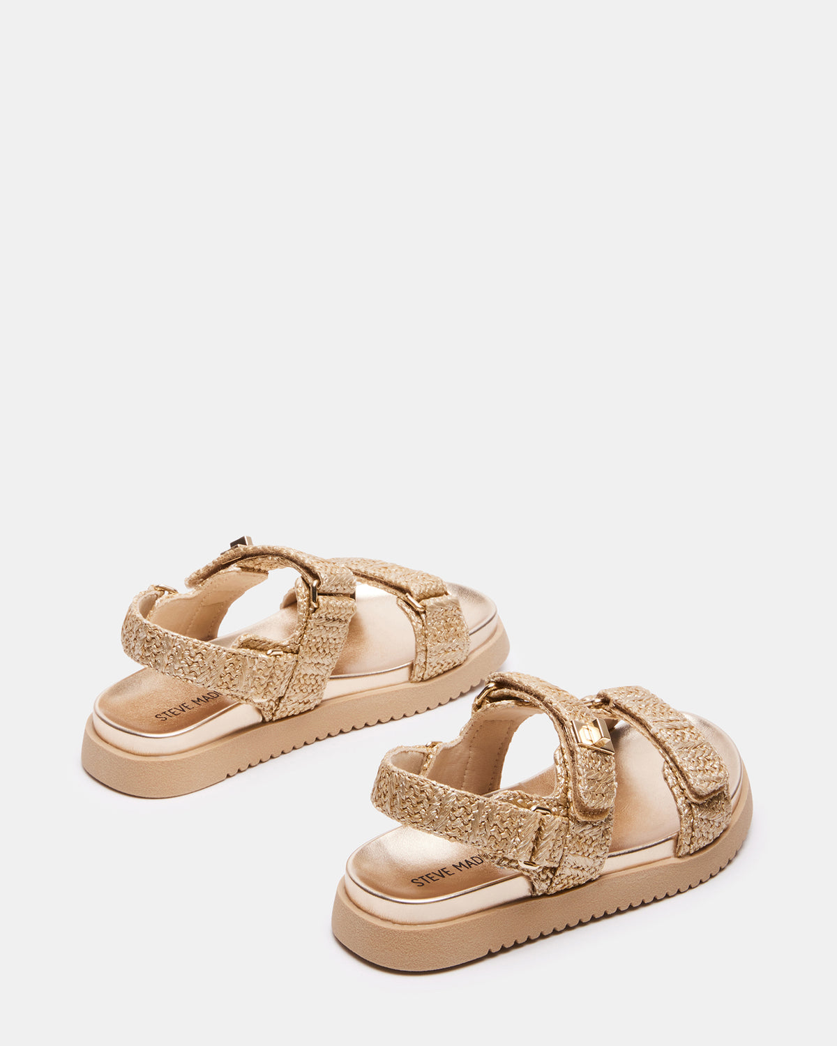 Kids' MONA Gold Multi Girls' Flatform Sandal | Steve Madden