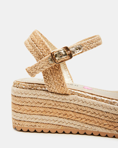 Kids' CLEO Natural Girls' Platform Wedge | Steve Madden