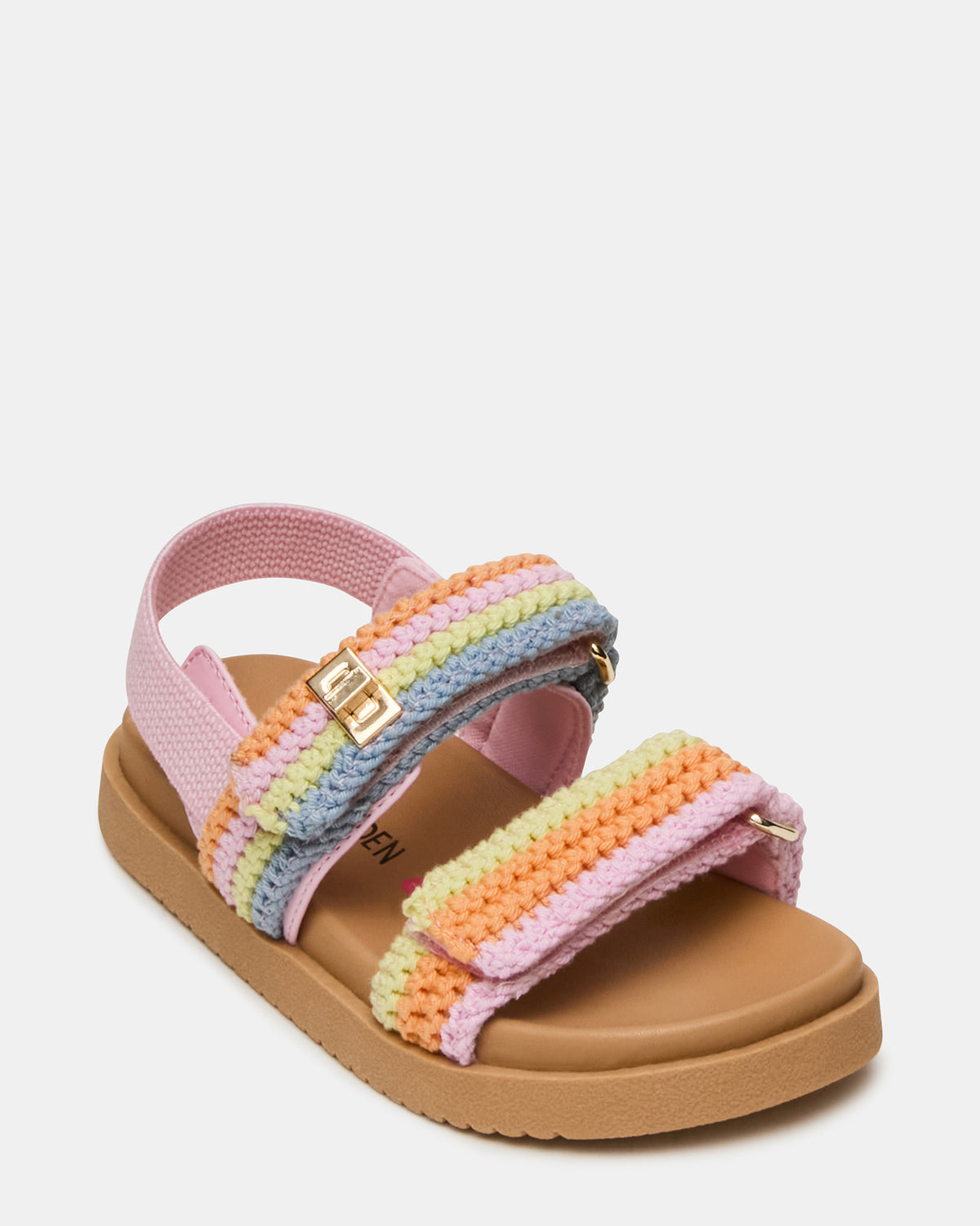 Toddlers' MONA Pastel Multi Girls' Flatform Sandal | Steve Madden