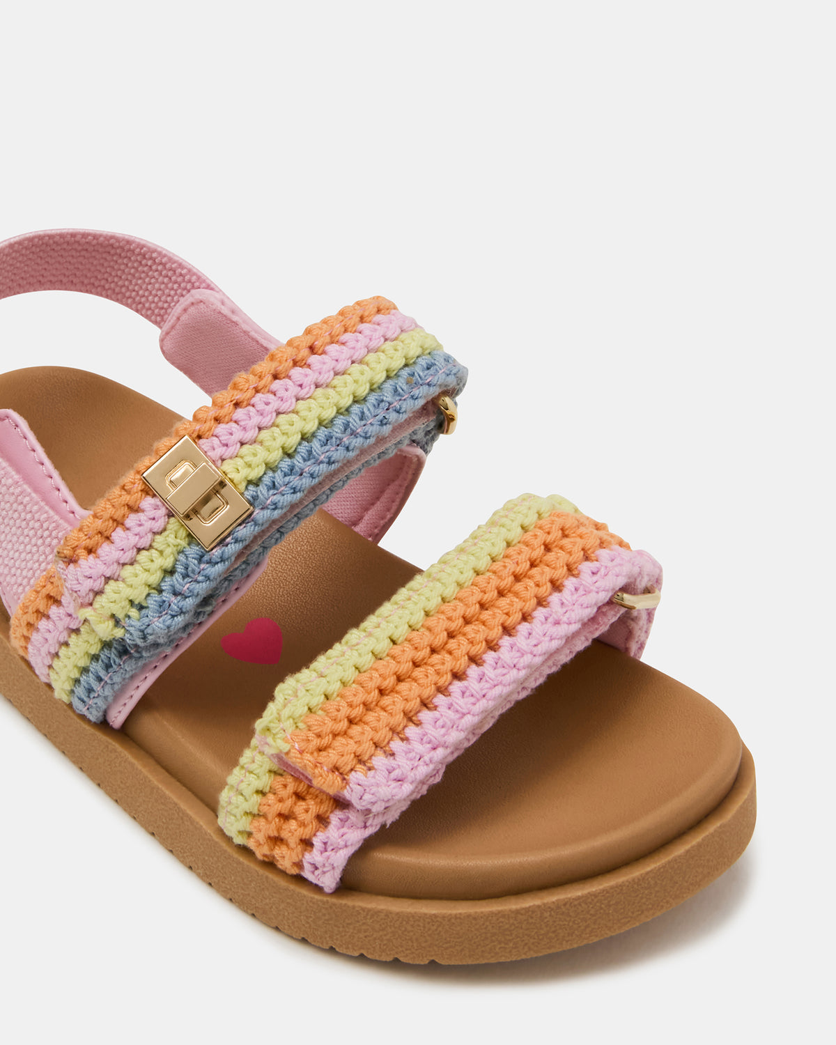 Toddlers' MONA Pastel Multi Girls' Flatform Sandal | Steve Madden