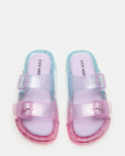 Kids' LOLLI Multi Girls' Flatform Slide Sandal | Steve Madden