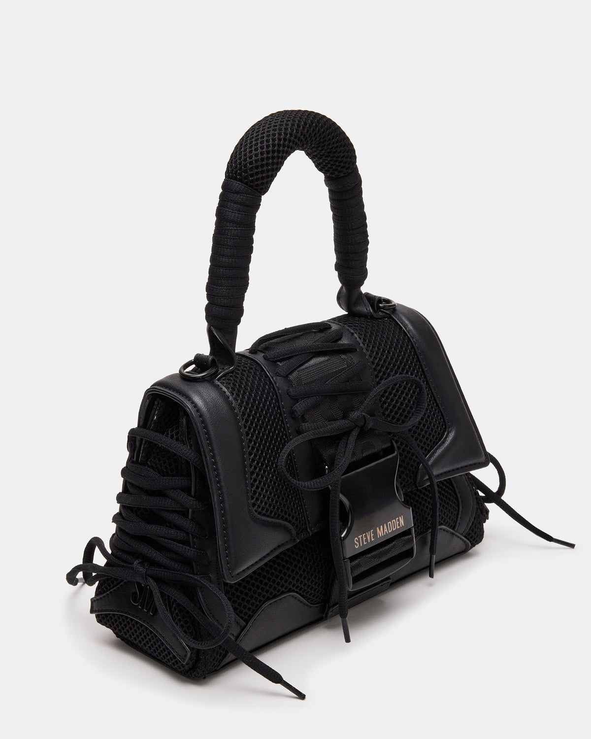 DIEGO Black Women's Handbag with Crossbody Strap | Steve Madden