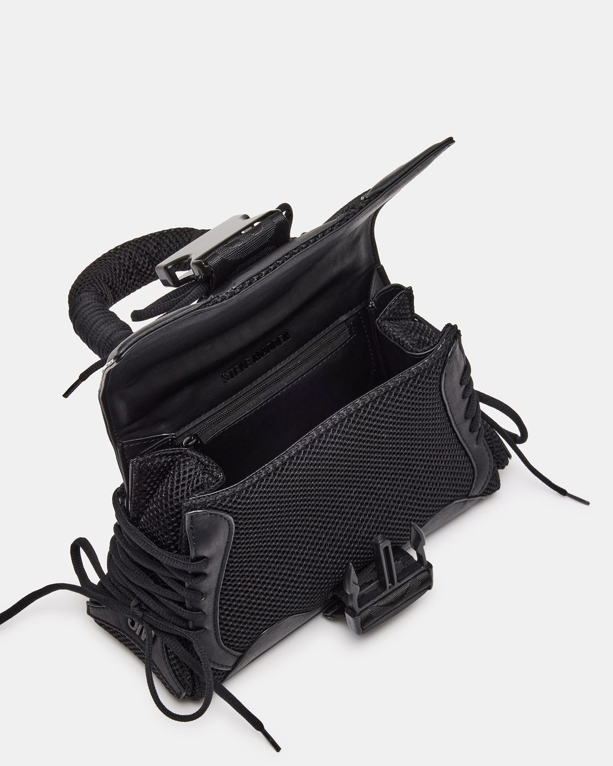 DIEGO Black Women's Handbag with Crossbody Strap | Steve Madden