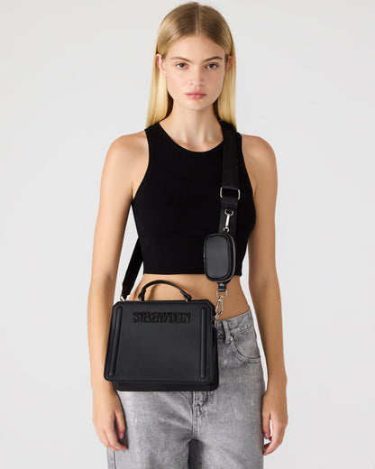 EVELYN Bag Black | Women's Top Handle Crossbody Bag | Steve Madden
