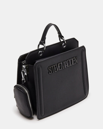 EVELYN Bag Black | Women's Top Handle Crossbody Bag | Steve Madden