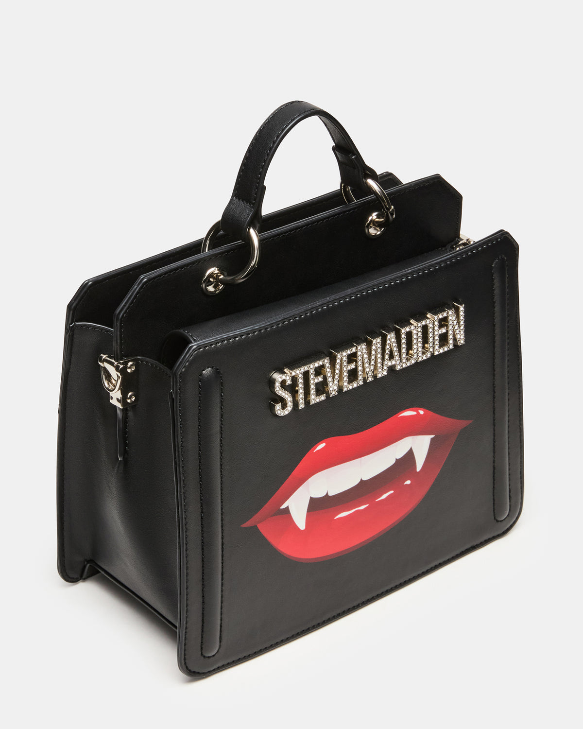 EVELYN Fang Bag Black Top Handle Crossbody Bag | Steve Madden