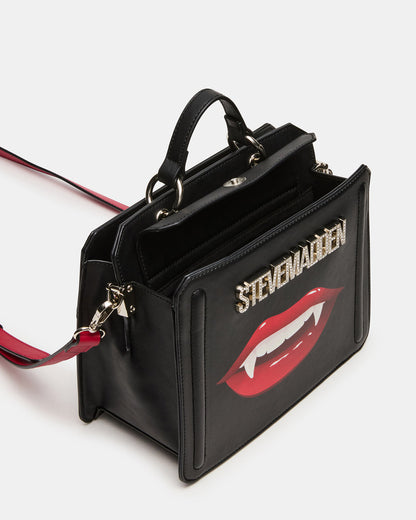 EVELYN Fang Bag Black Top Handle Crossbody Bag | Steve Madden