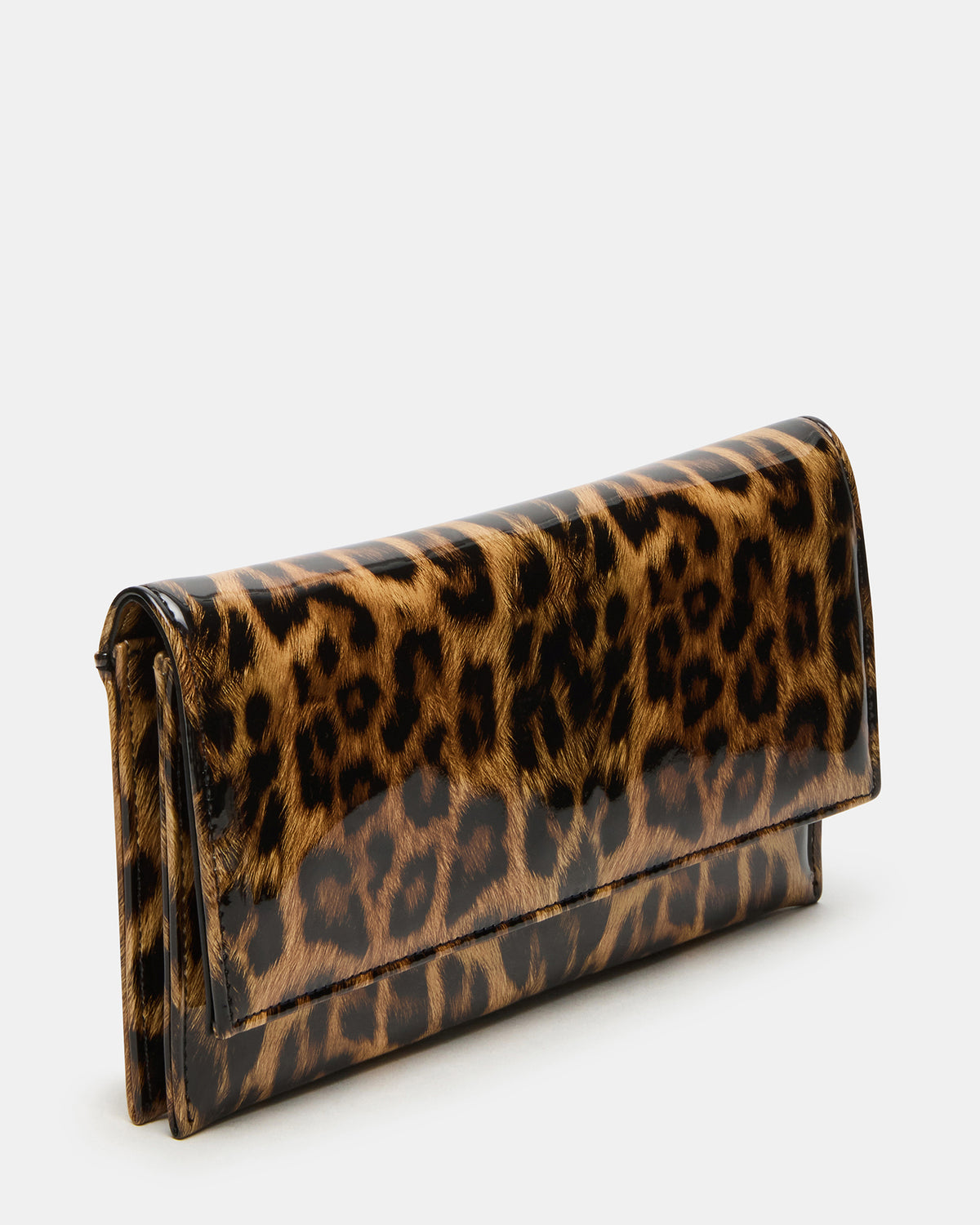 JULIANA Bag Leopard Patent Crossbody Clutch Handbag | Steve Madden