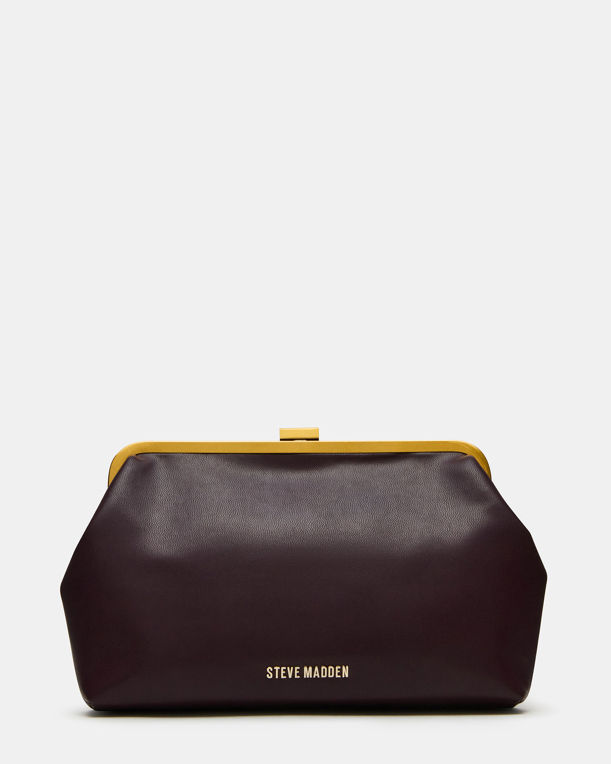 KISSES Bag Wine Chain Strap Crossbody Clutch Handbag | Steve Madden