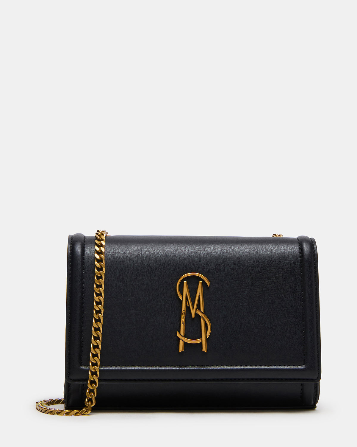 LARISAL Bag Black Chain Crossbody Shoulder Strap Handbag | Steve Madden