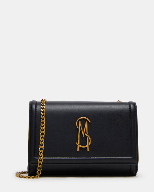 LARISAL Bag Black Chain Crossbody Shoulder Strap Handbag | Steve Madden