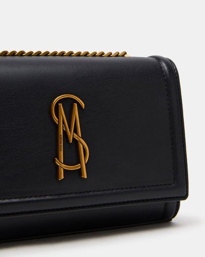 LARISAL Bag Black Chain Crossbody Shoulder Strap Handbag | Steve Madden