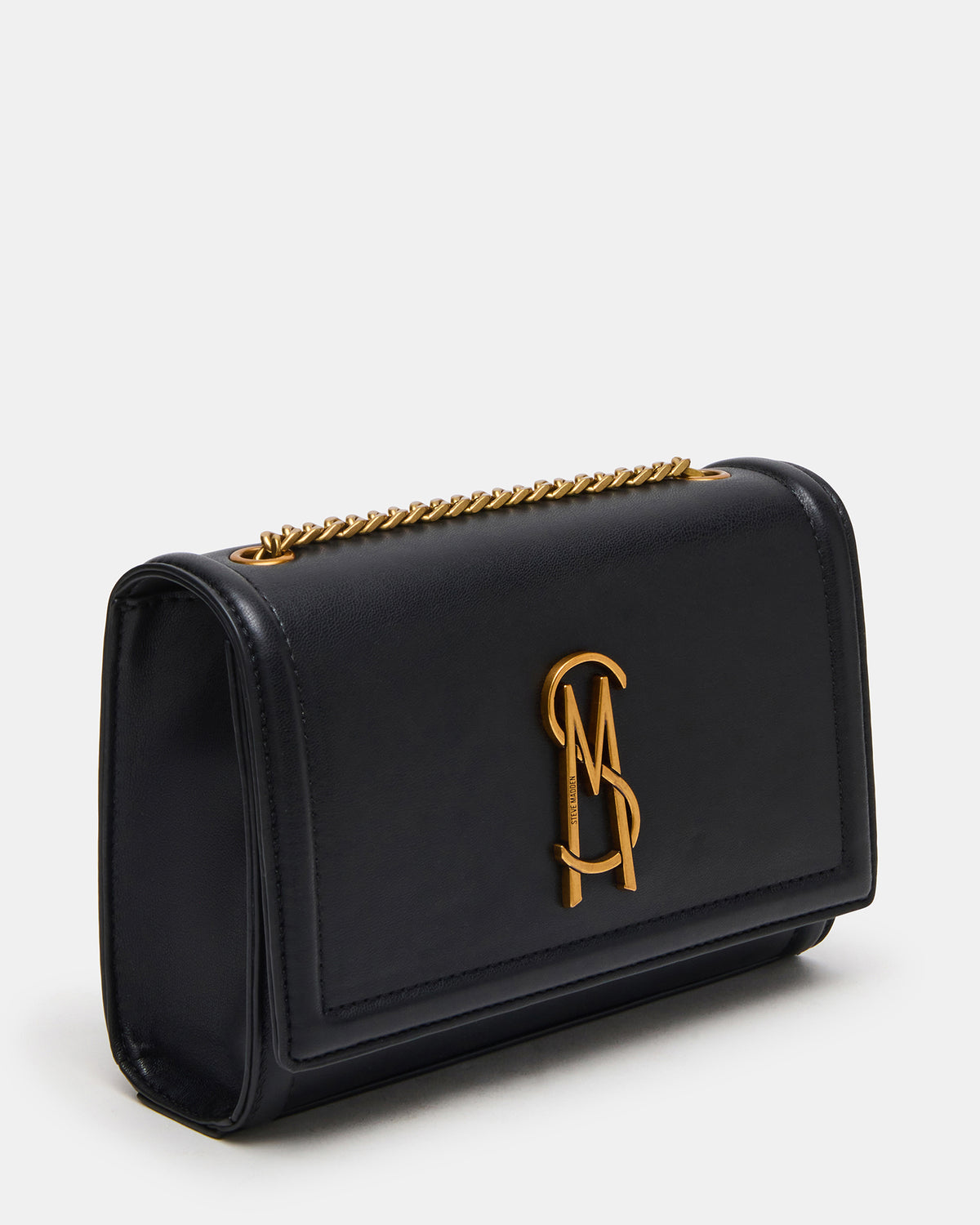 LARISAL Bag Black Chain Crossbody Shoulder Strap Handbag | Steve Madden