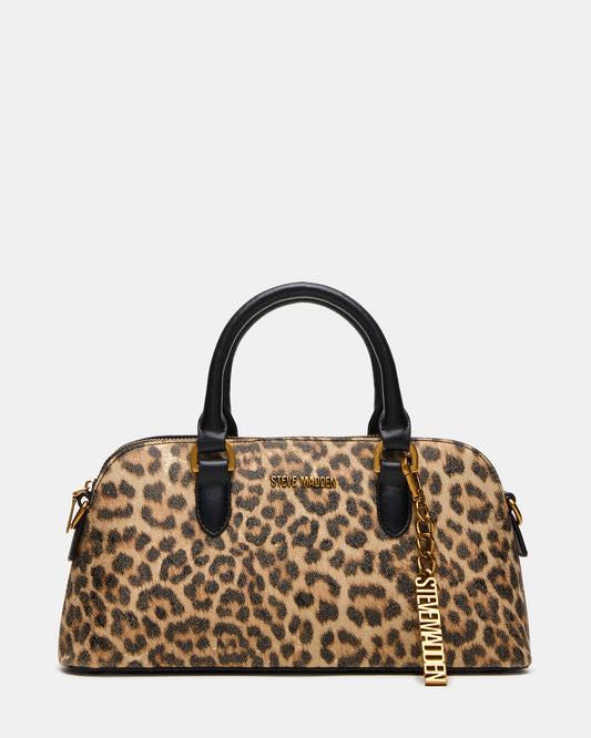 SMYTH Bag Leopard Crossbody Bag Charm Top Handle Handbag | Steve Madden
