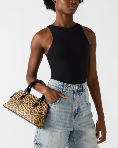 SMYTH Bag Leopard Crossbody Bag Charm Top Handle Handbag | Steve Madden