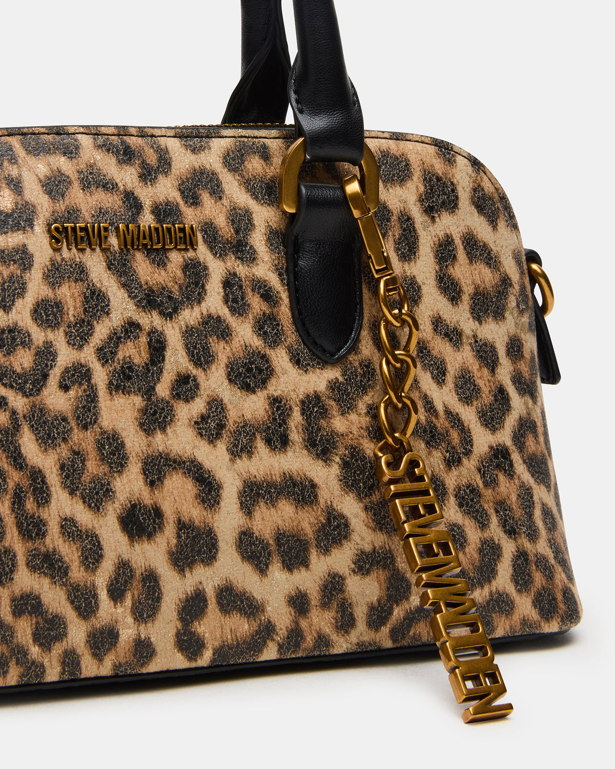 SMYTH Bag Leopard Crossbody Bag Charm Top Handle Handbag | Steve Madden