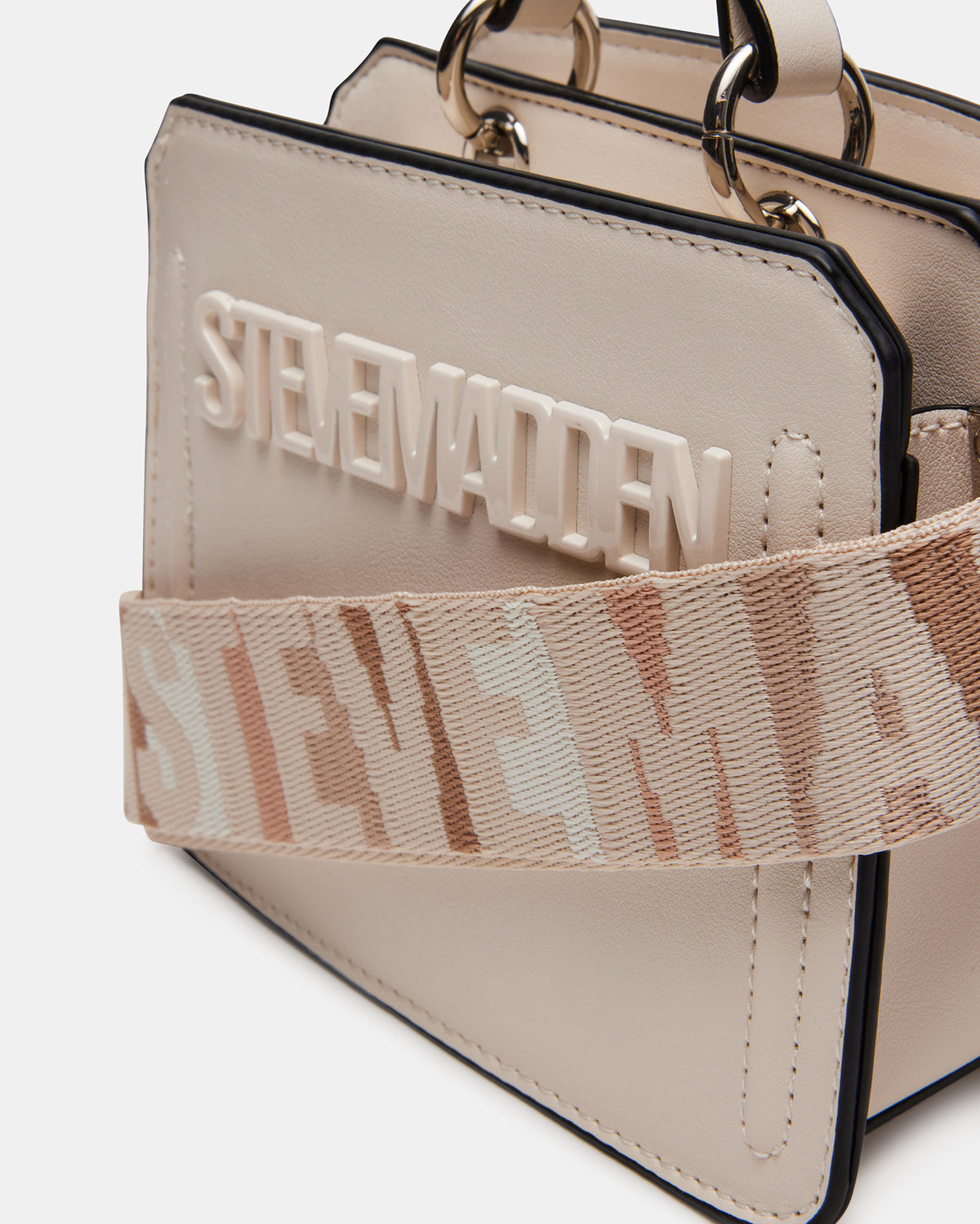 EVELYN Mini Bag Cream | Women's Top-Handle Crossbody Bag | Steve Madden
