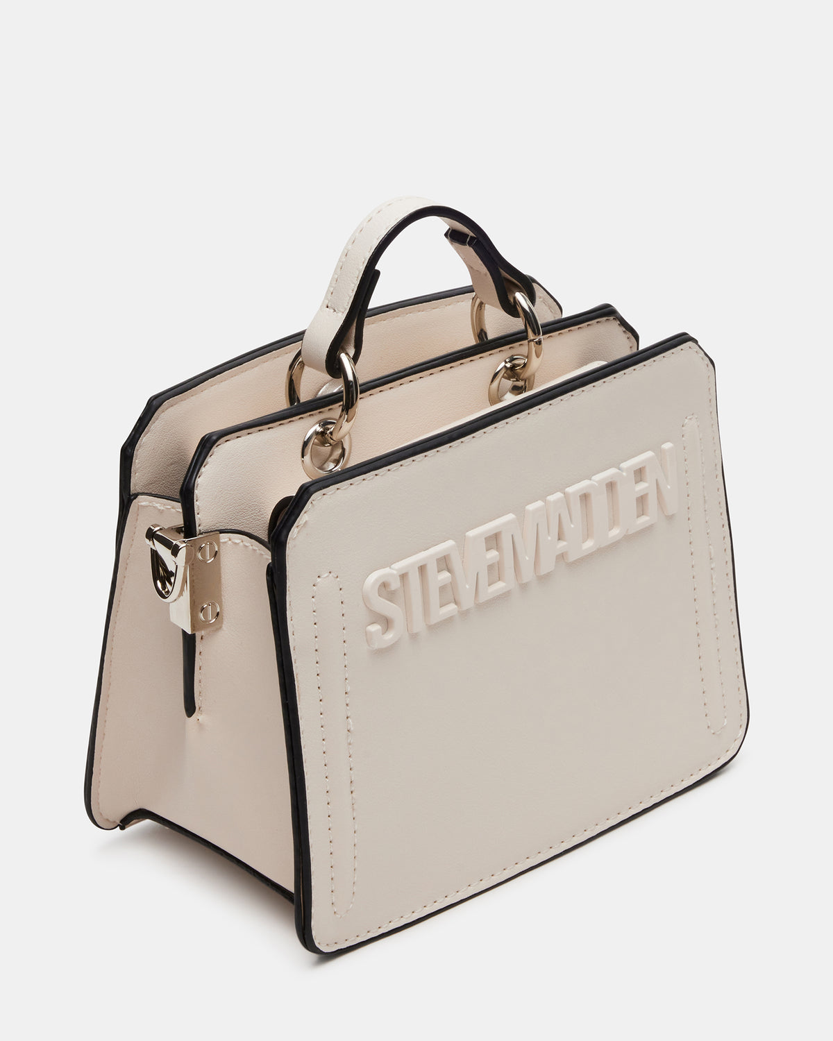 EVELYN Mini Bag Cream | Women's Top-Handle Crossbody Bag | Steve Madden