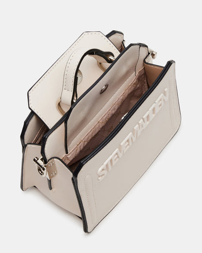 EVELYN Mini Bag Cream | Women's Top-Handle Crossbody Bag | Steve Madden