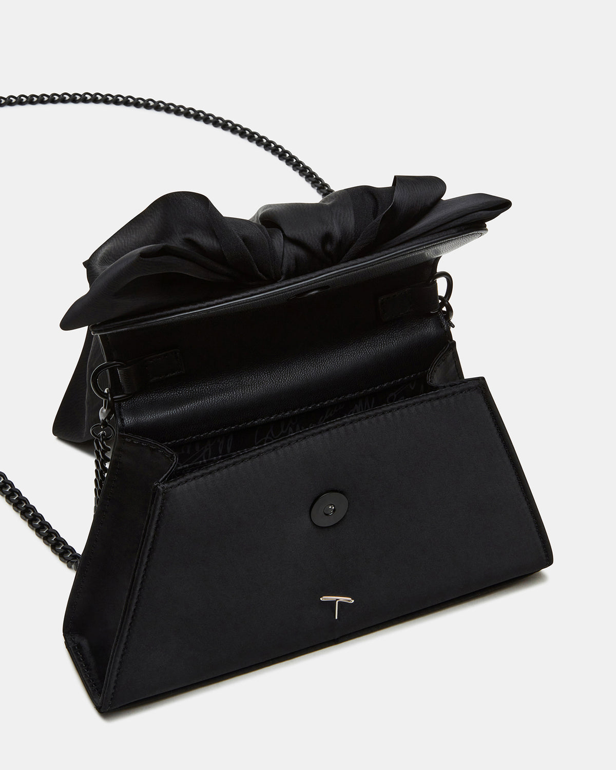 COSETTE Bag Black Satin Beaded Top-Handle Mini Handbag | Steve Madden