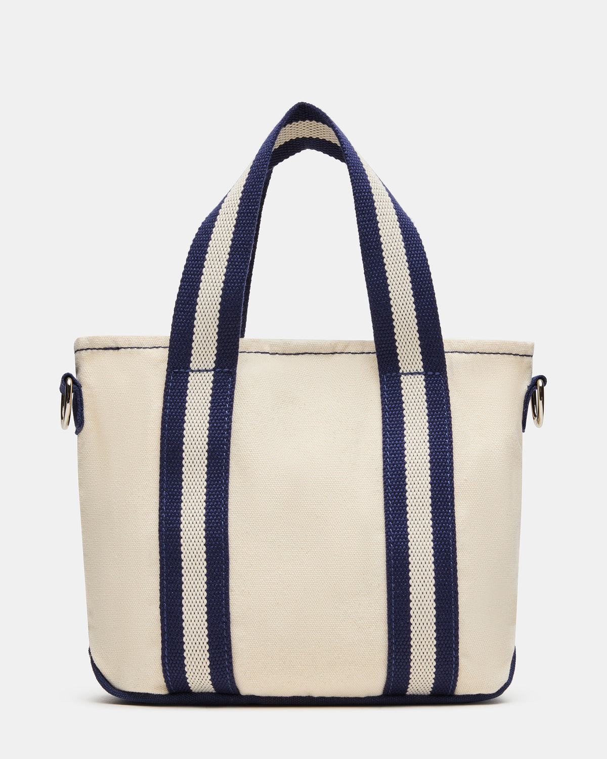 COLLEGE Bag Natural Top-Handle Canvas Crossbody Tote Handbag | Steve Madden