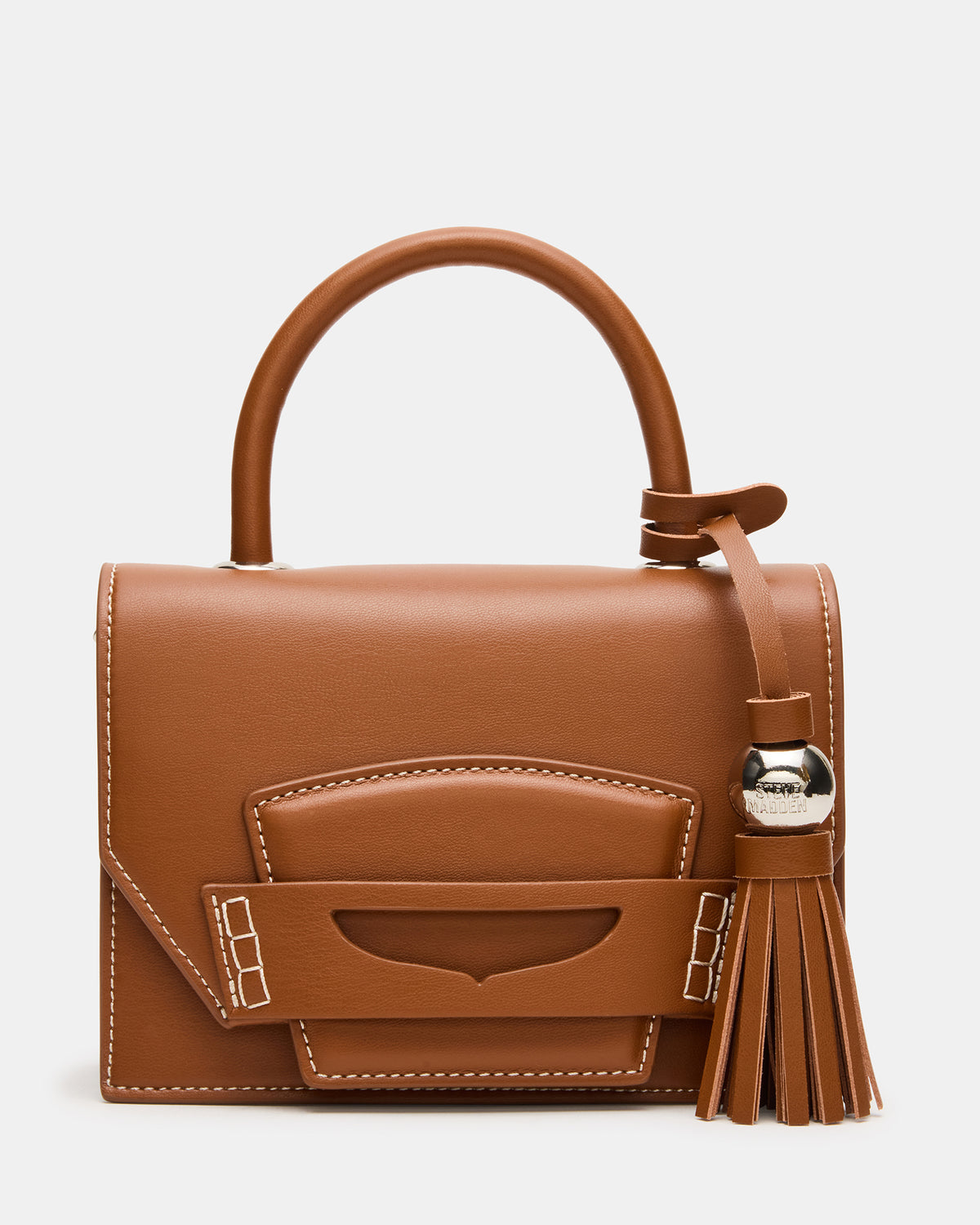 PREPPY Bag Toffee Structured Top-Handle Penny Loafer Crossbody Handbag | Steve Madden