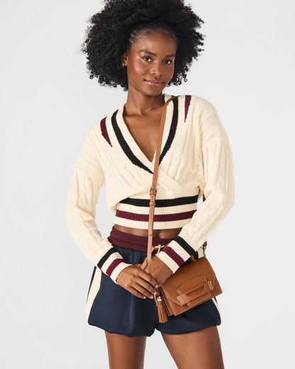 PREPPY Bag Toffee Structured Top-Handle Penny Loafer Crossbody Handbag | Steve Madden
