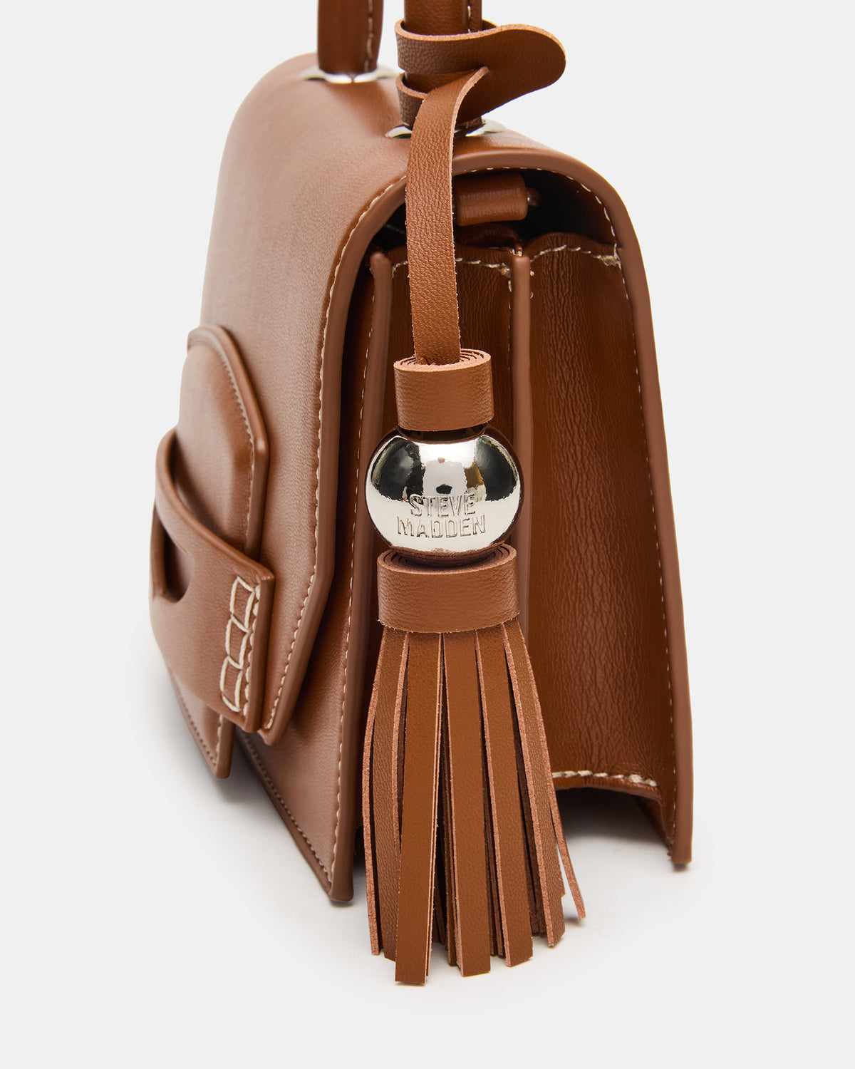 PREPPY Bag Toffee Structured Top-Handle Penny Loafer Crossbody Handbag | Steve Madden