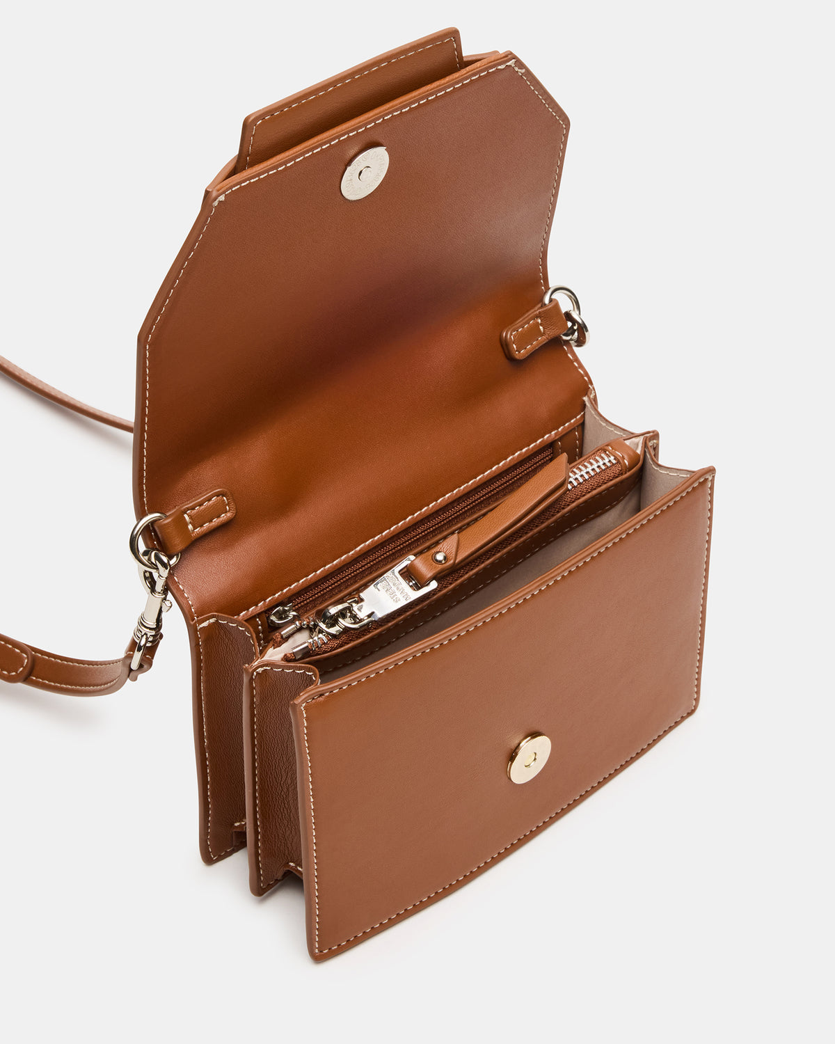 PREPPY Bag Toffee Structured Top-Handle Penny Loafer Crossbody Handbag | Steve Madden