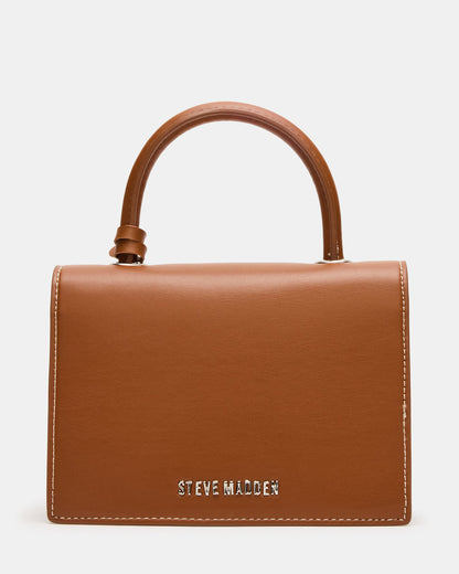 PREPPY Bag Toffee Structured Top-Handle Penny Loafer Crossbody Handbag | Steve Madden
