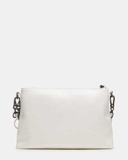JONY Bag White Top-Zipper Crossbody Handbag | Steve Madden