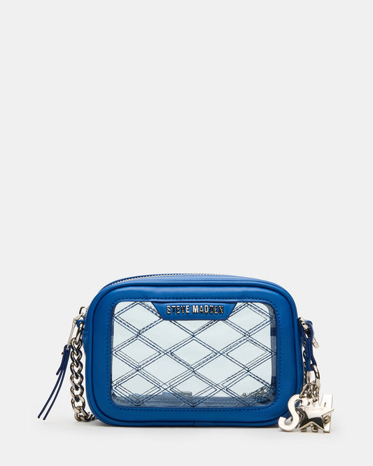 JELLY Bag Blue Clear Camera Crossbody Handbag | Steve Madden