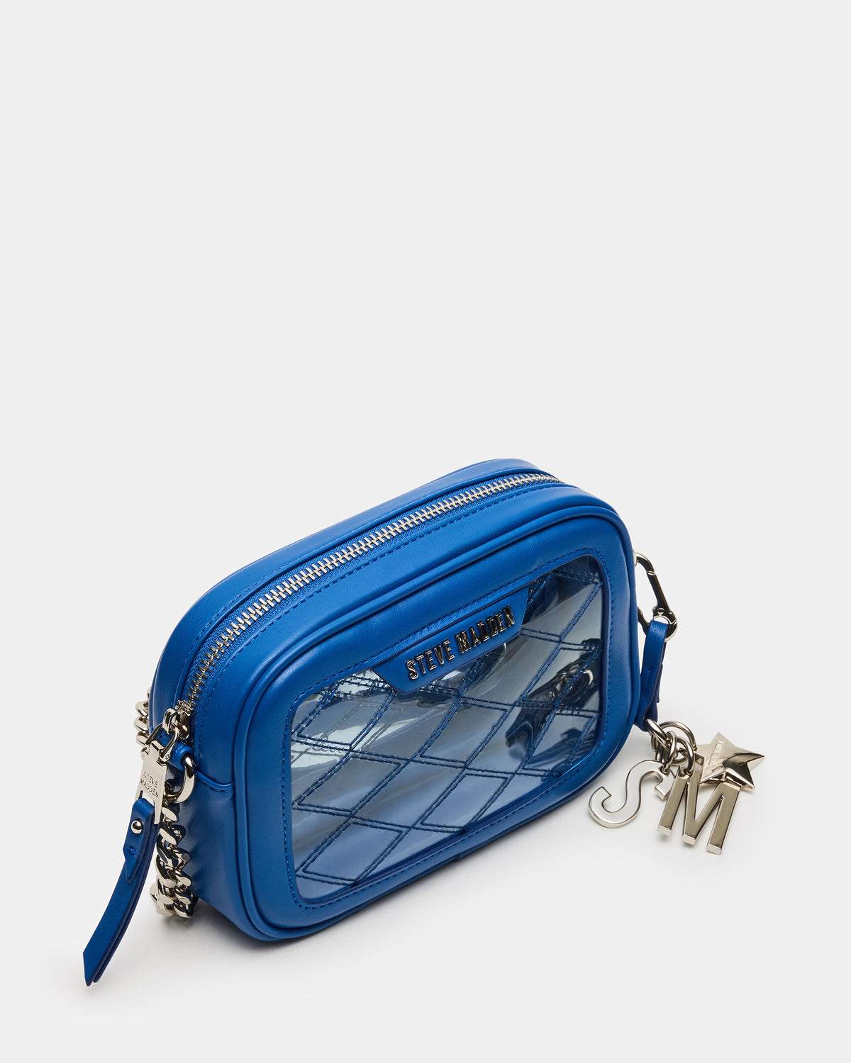 JELLY Bag Blue Clear Camera Crossbody Handbag | Steve Madden