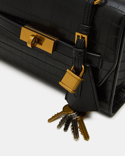 ELLOISE Bag Black Structured Mini Crossbody Handbag | Steve Madden