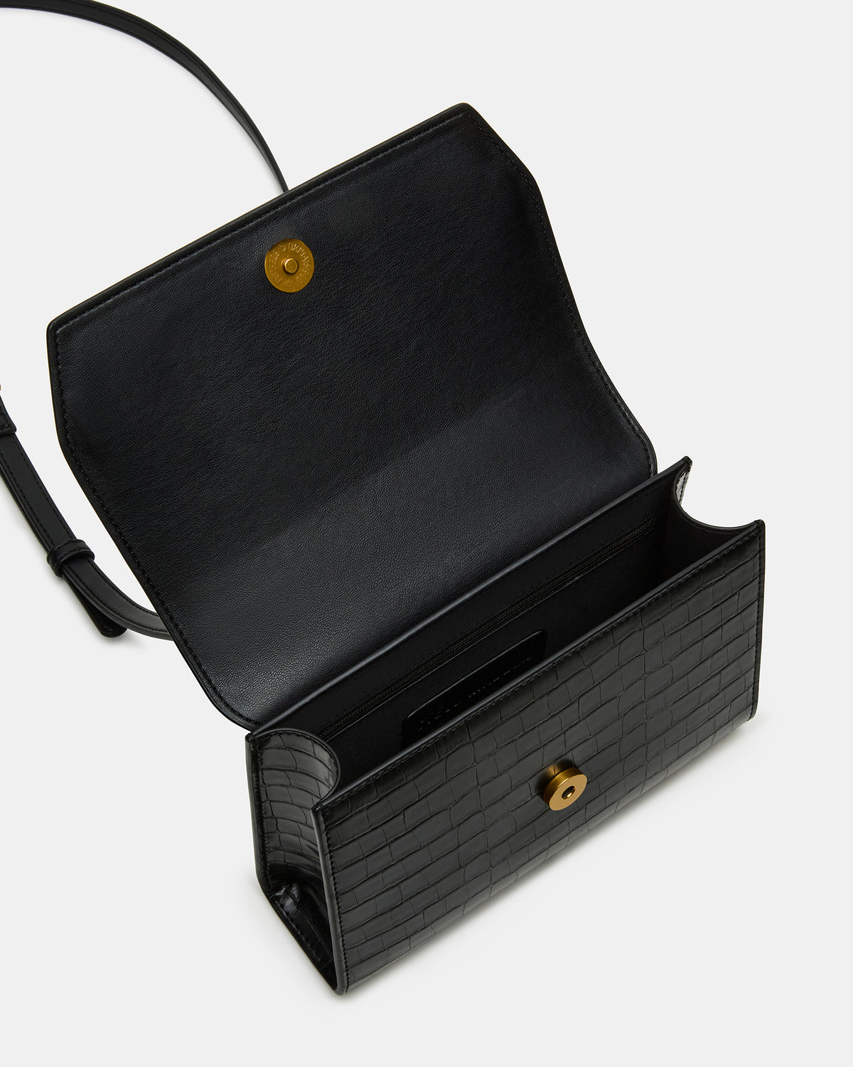 ELLOISE Bag Black Structured Mini Crossbody Handbag | Steve Madden