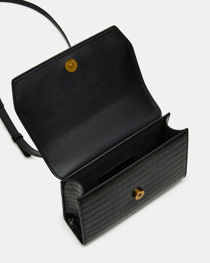 ELLOISE Bag Black Structured Mini Crossbody Handbag | Steve Madden