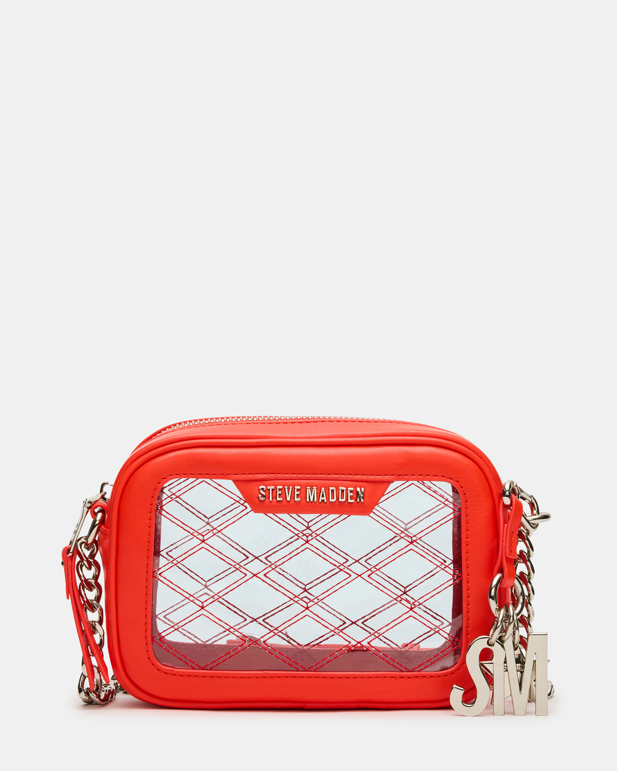 JELLY Bag Red Clear Camera Crossbody Handbag | Steve Madden