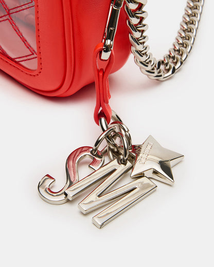JELLY Bag Red Clear Camera Crossbody Handbag | Steve Madden