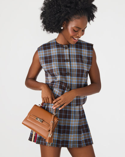 ELLOISE Bag Cognac Structured Mini Crossbody Handbag | Steve Madden