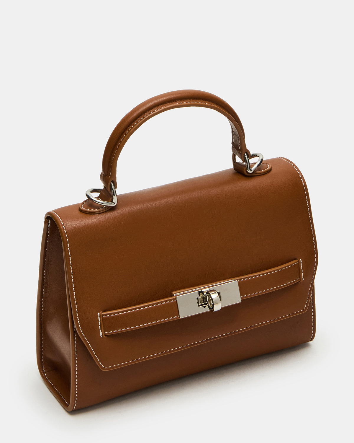 ELLOISE Bag Cognac Structured Mini Crossbody Handbag | Steve Madden