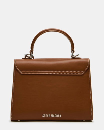 ELLOISE Bag Cognac Structured Mini Crossbody Handbag | Steve Madden