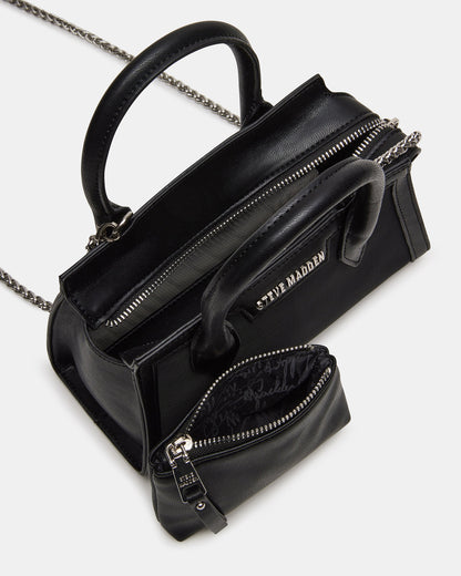 PEACHY Black Women's Mini Top-Handle Mesh Handbag | Steve Madden