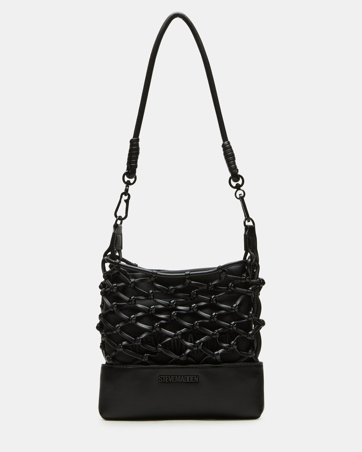 ARDA Black/Black Women's Crossbody Pouch Handbag | Steve Madden