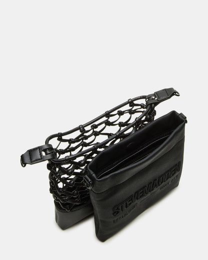 ARDA Black/Black Women's Crossbody Pouch Handbag | Steve Madden